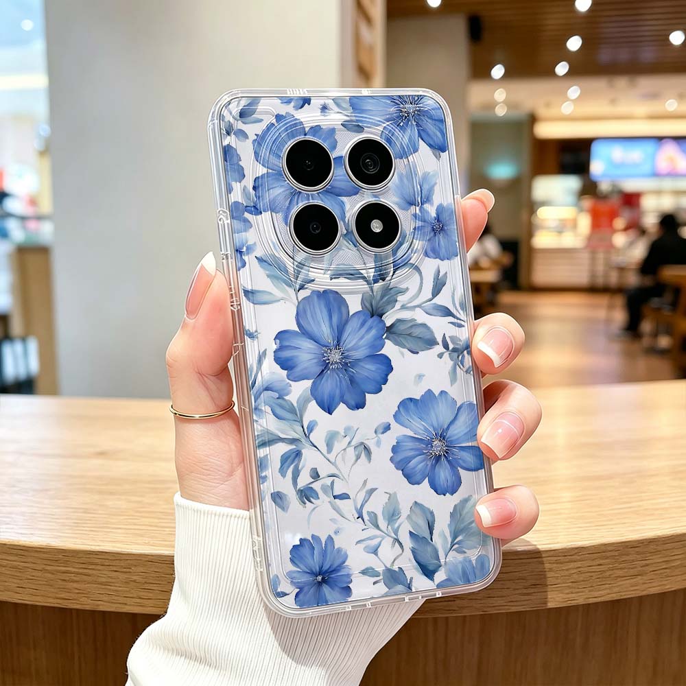 Blue Watercolor Floral Pattern - огляд і ціна Xiaomi Poco X6